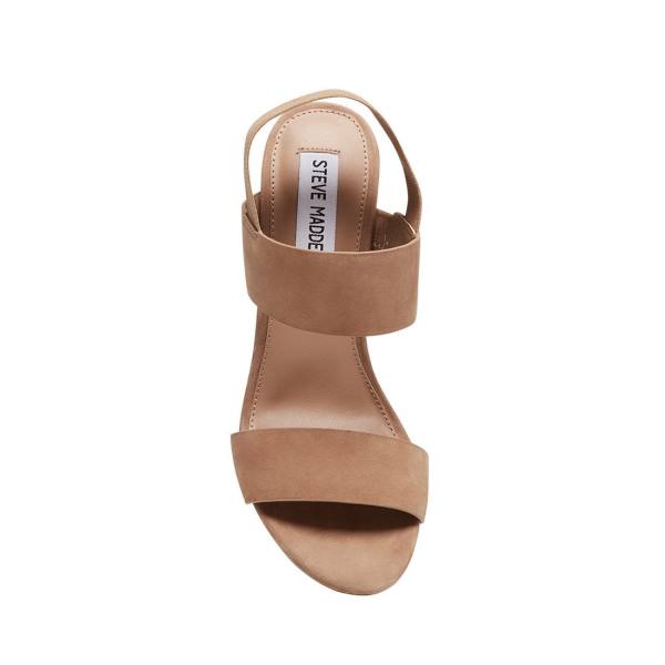 Steve Madden Sunbeam Tan Women's Heels Brown | SM-193HL