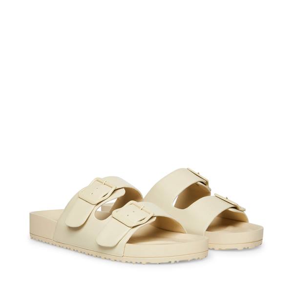 Steve Madden Teddy-t Bone Women's Sandals Beige | SM-510ZE