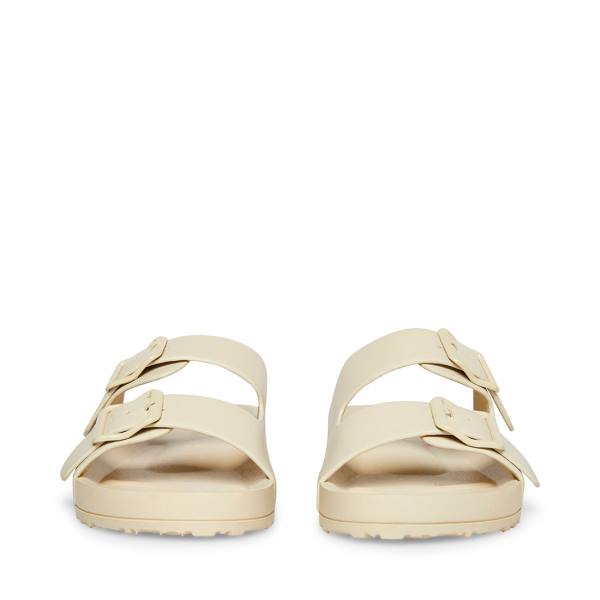 Steve Madden Teddy-t Bone Women's Sandals Beige | SM-510ZE