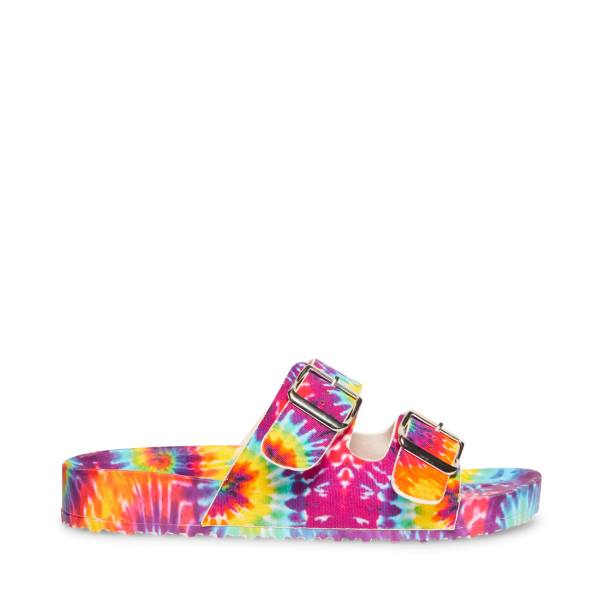 Steve Madden Teddy-t Bright Women's Sandals Light Multicolor | SM-734QT