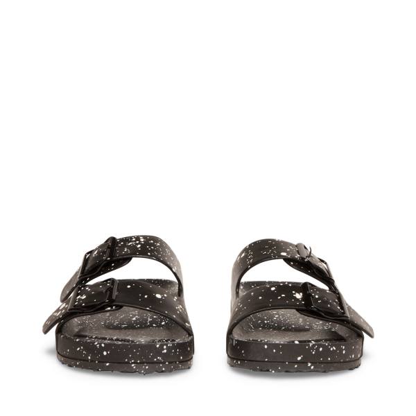 Steve Madden Teddy-t Women's Sandals Black Multicolor | SM-146AH