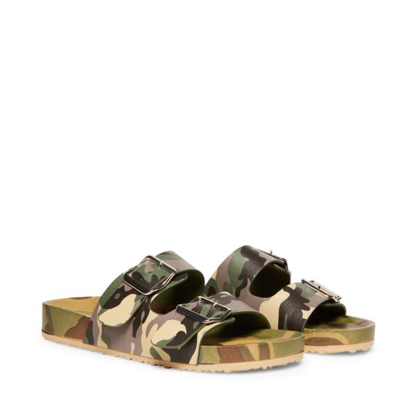 Steve Madden Teddy-t Women's Sandals Camouflage | SM-895WB