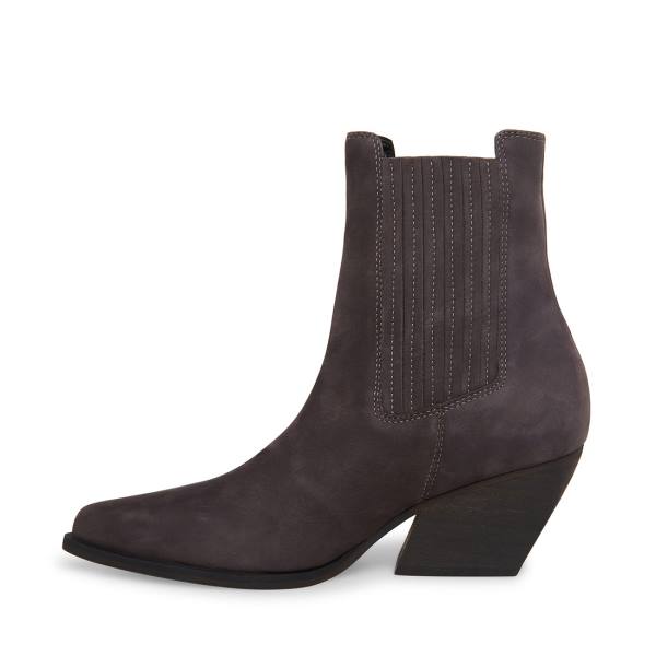 Steve Madden Terezza Nubuck Women's Booties Grey | SM-015HS