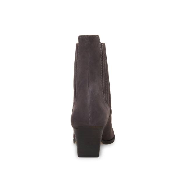 Steve Madden Terezza Nubuck Women's Booties Grey | SM-015HS