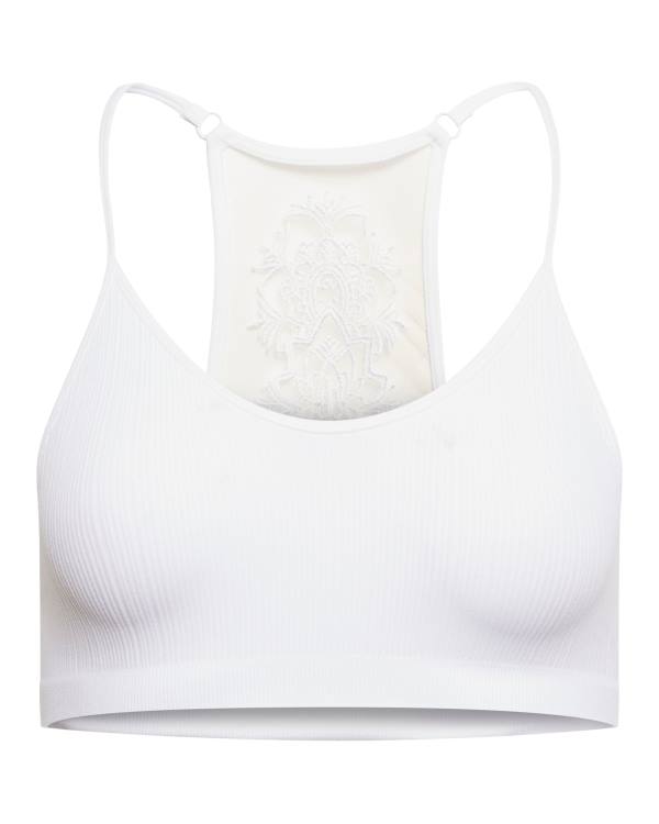 Steve Madden The Ella Mesh Bralette Women's Tops White | SM-016ZK