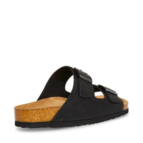 Steve Madden Tilted Men's Sandals Black | SM-948VZ