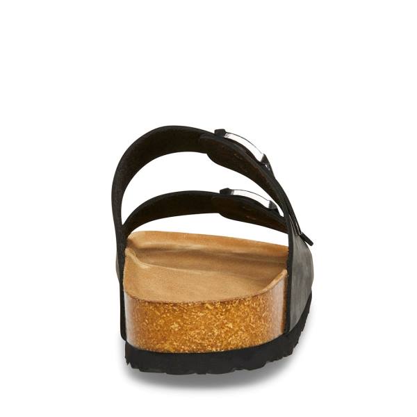 Steve Madden Tilted Men's Sandals Black | SM-948VZ