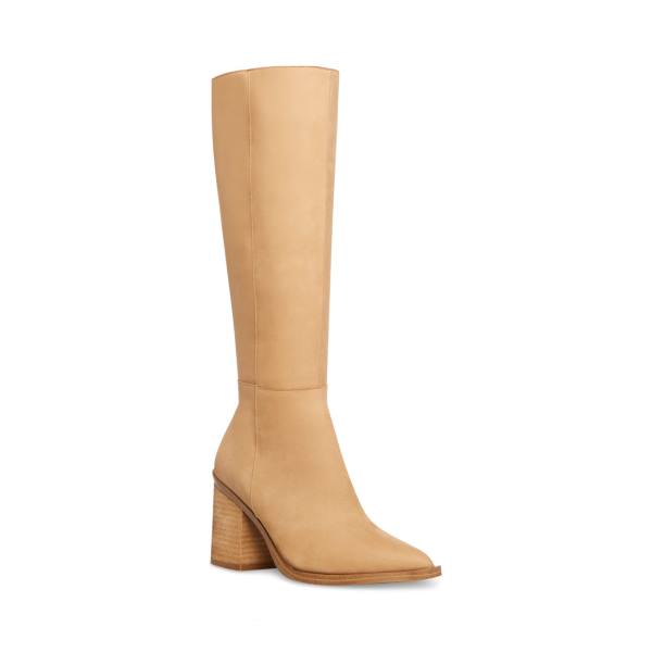 Steve Madden Tove Tan Nubuck Women's Boots Brown | SM-497SC