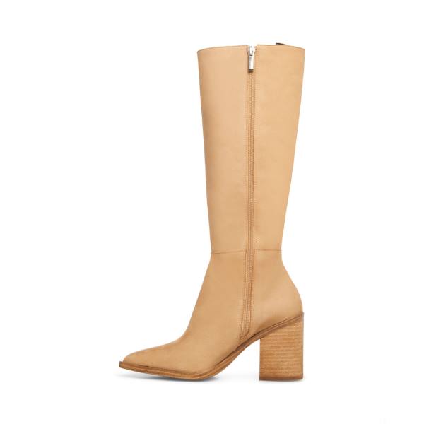 Steve Madden Tove Tan Nubuck Women's Boots Brown | SM-497SC