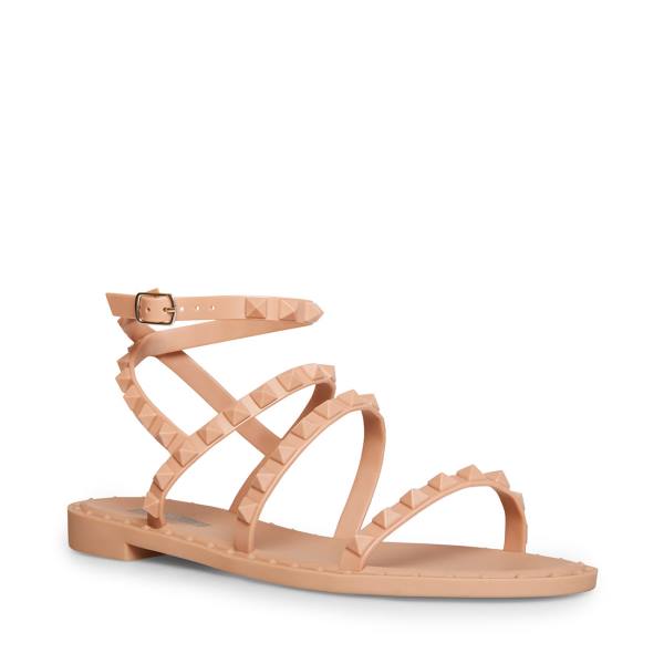 Steve Madden Travel-j Blush Women's Sandals Pink | SM-762YX