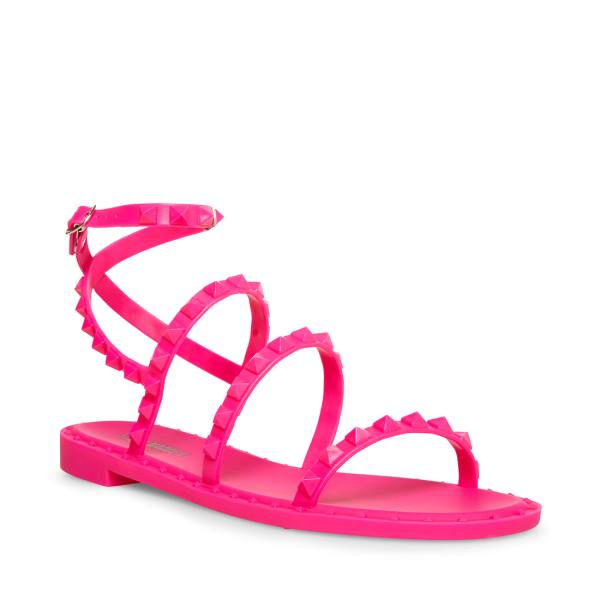 Steve Madden Travel-j Women's Sandals Pink | SM-689VK