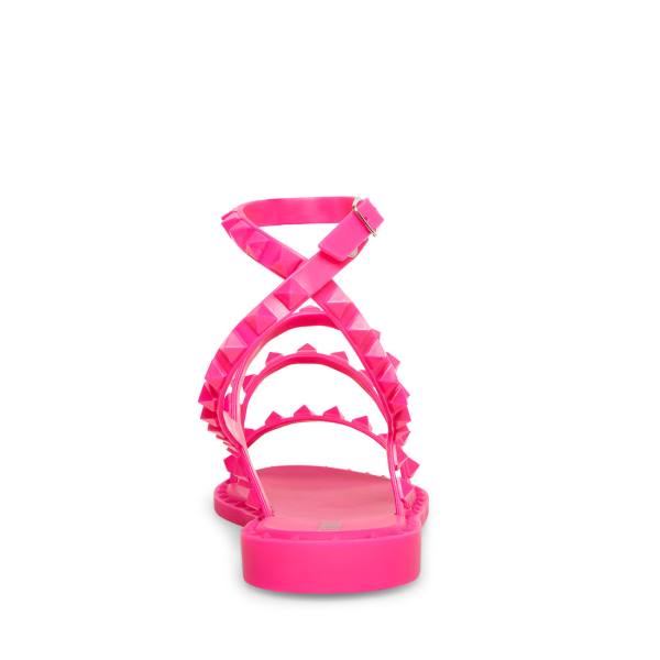 Steve Madden Travel-j Women's Sandals Pink | SM-689VK