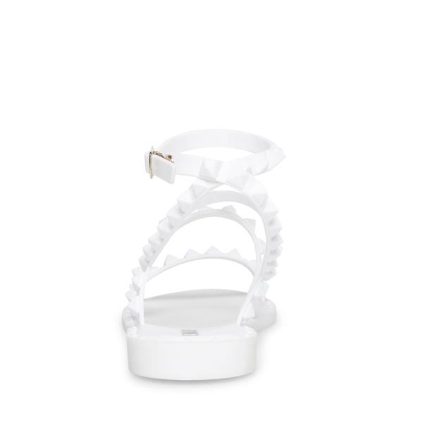 Steve Madden Travel-j Women's Sandals White | SM-079JS