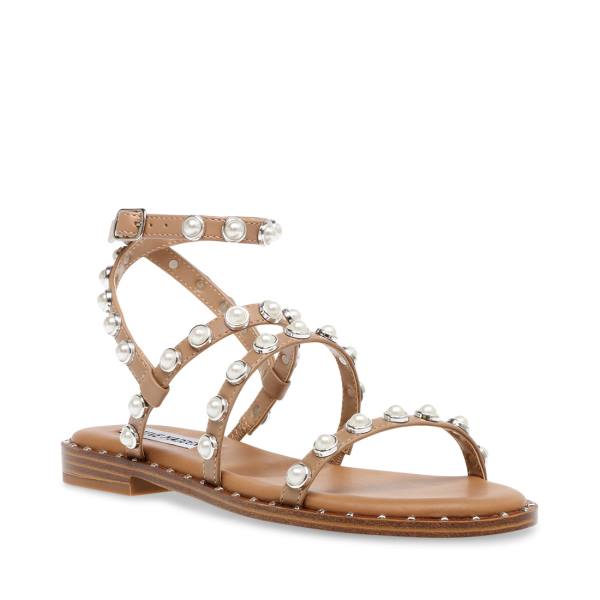 Steve Madden Travel-p Tan Women's Sandals Brown | SM-379MO