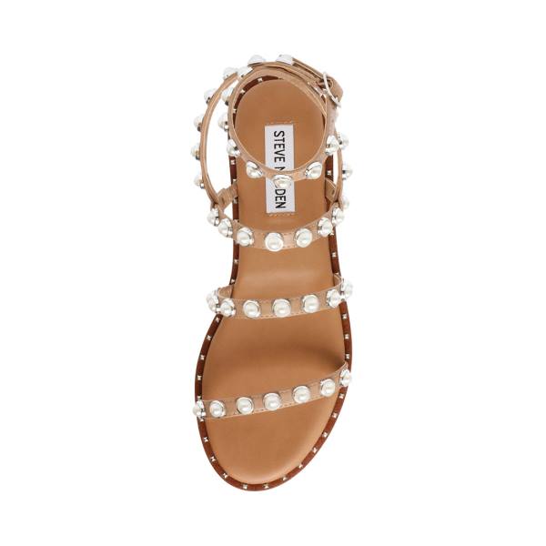 Steve Madden Travel-p Tan Women's Sandals Brown | SM-379MO