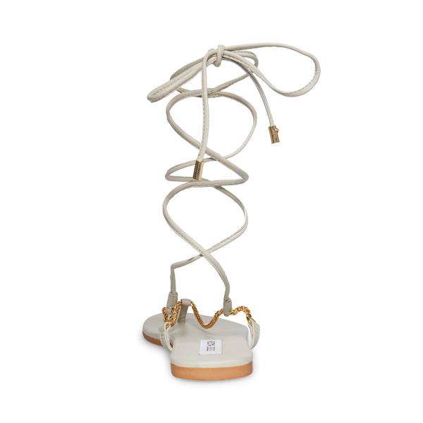 Steve Madden Tyra Bone Women's Sandals Beige | SM-953GH