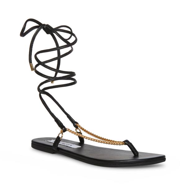 Steve Madden Tyra Women's Sandals Black | SM-457UA