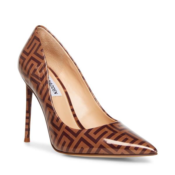 Steve Madden Vala Camel Women's Heels Brown | SM-920JC