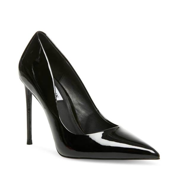 Steve Madden Vala Patent Women's Heels Black | SM-692EH