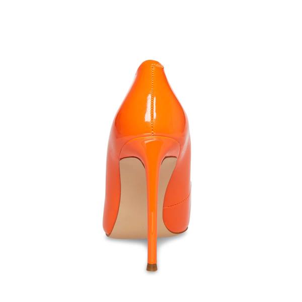 Steve Madden Vala Patent Women's Heels Orange | SM-821WF