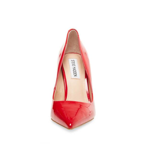 Steve Madden Vala Patent Women's Heels Red | SM-759OC