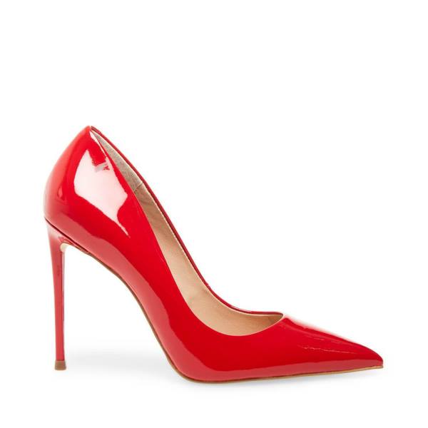 Steve Madden Vala Patent Women\'s Heels Red | SM-759OC