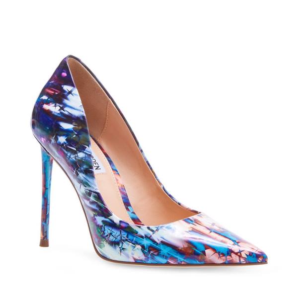 Steve Madden Vala Women's Heels Blue Multicolor | SM-742EP