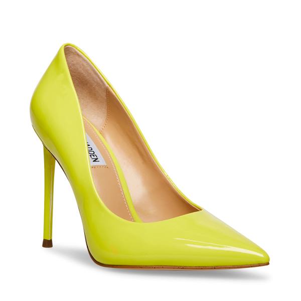 Steve Madden Vala Women's Heels Yellow | SM-012OK