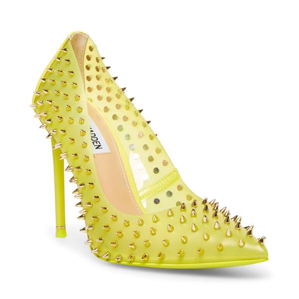 Steve Madden Vala-s Women's Heels Yellow | SM-103YL