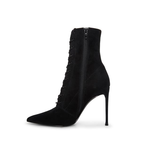 Steve Madden Valency Suede Women's Booties Black | SM-219IH