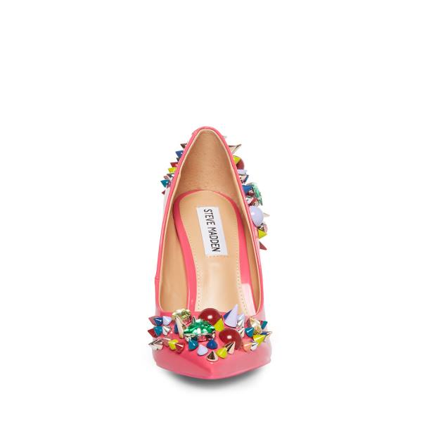 Steve Madden Veronicka Women's Heels Pink Multicolor | SM-120WP