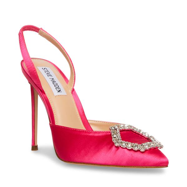 Steve Madden Vionnet Women's Heels Pink | SM-345FJ