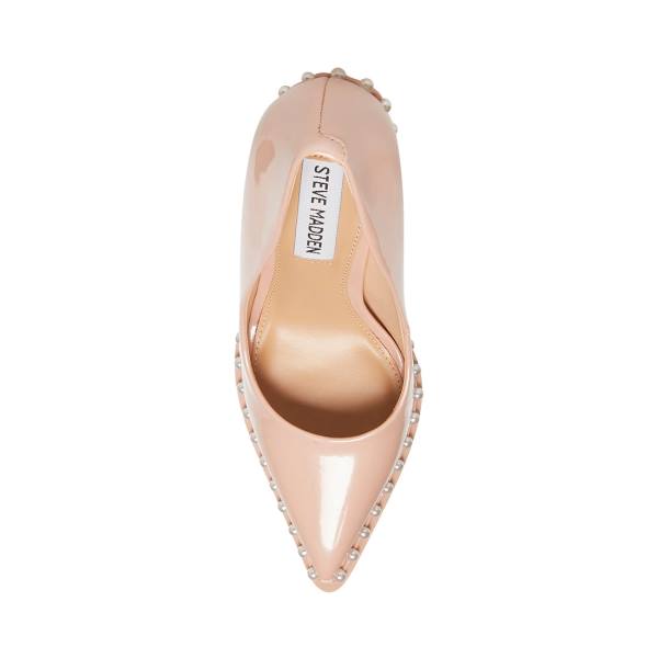 Steve Madden Vyper-p Blush Patent Women's Heels Pink | SM-536WB