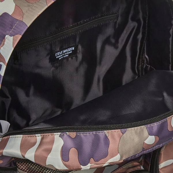 Steve Madden With Clipp-off Pouch Camo Men's Backpacks Black | SM-560LO