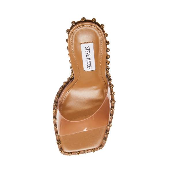 Steve Madden Zabrina Tan Women's Heels Brown | SM-056DY