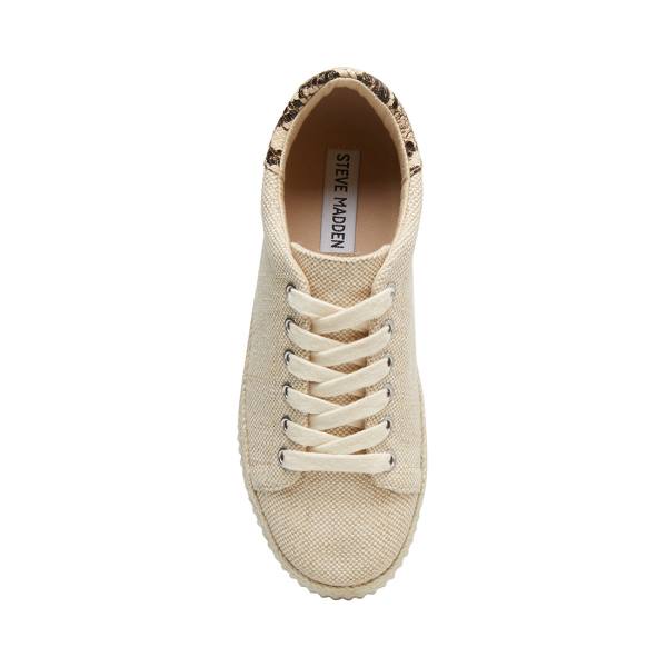 Steve Madden Zelena Tan Women's Sneakers Brown | SM-052HQ