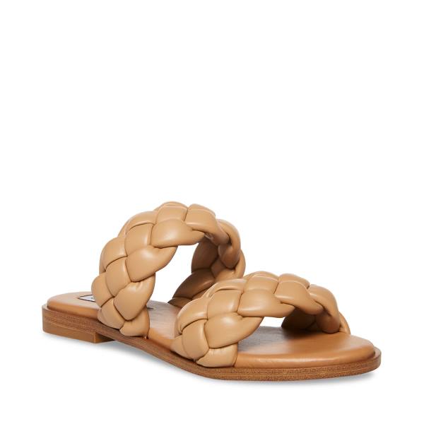 Steve Madden Zeren Tan Women's Sandals Brown | SM-408AE