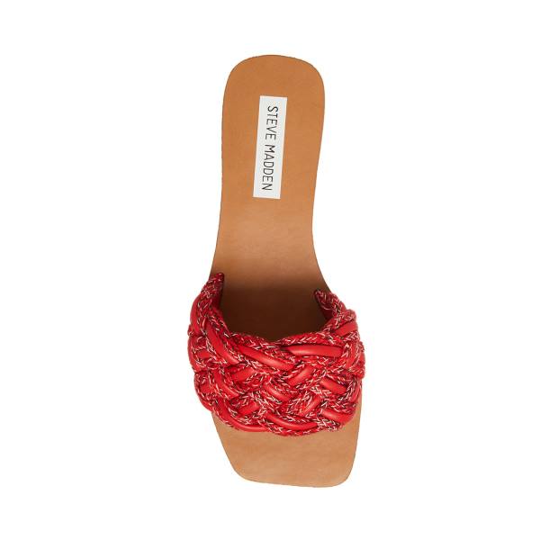 Steve Madden Zorya Women's Sandals Red | SM-329TD