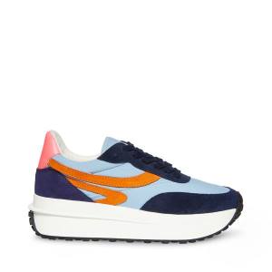 Steve Madden Actions Women's Sneakers Blue Multicolor | SM-432ME