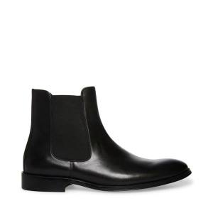 Steve Madden Adamo Leather Men's Boots Black | SM-285HD