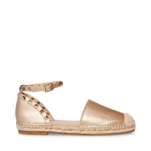 Steve Madden Alissa Women's Flat Shoes Gold | SM-713QZ