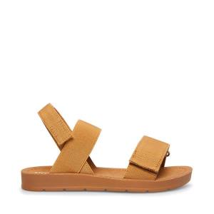 Steve Madden Apasquel Tan Kids' Sandals Brown | SM-795XO