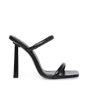 Steve Madden Ballet Snake Women's Heels Black Snake | SM-189KT