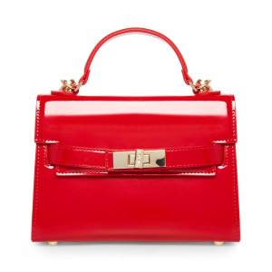 Steve Madden Bdignify Patent Women's Shoulder Bags Red | SM-438DF