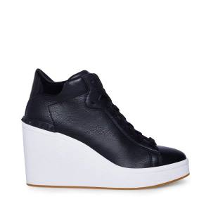 Steve Madden Brix Women's Sneakers Black | SM-238MP