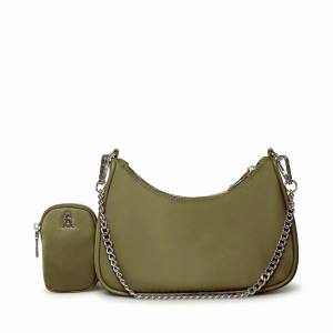 Steve Madden Bvital Women's Shoulder Bags Olive | SM-058ID