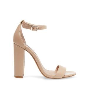 Steve Madden Carrson Blush Leather Women's Heels Pink | SM-701ZC