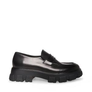 Steve Madden Centro Leather Men's Dress Shoes Black | SM-718KG