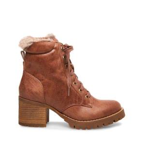 Steve Madden Comfort Tan Women's Booties Brown | SM-247WM