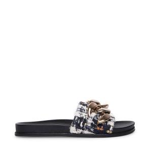 Steve Madden Delay Women's Sandals Navy Multicolor | SM-751HG